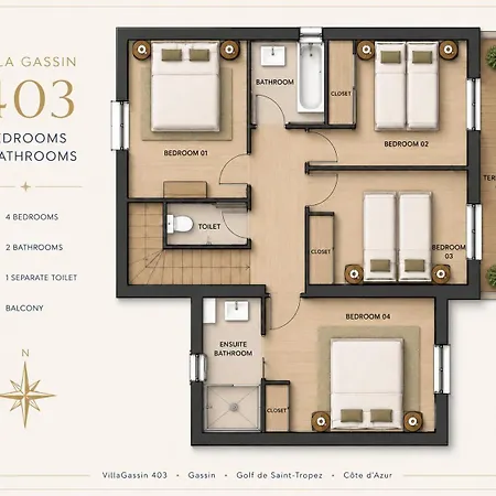 Villagassin 403 - Luxury With Private Pool Near Saint-tropez-airco-parking Villa
